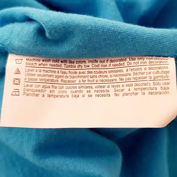 Just My Size V-Neck Short Sleeve T-shirt - Picture 5 of 6